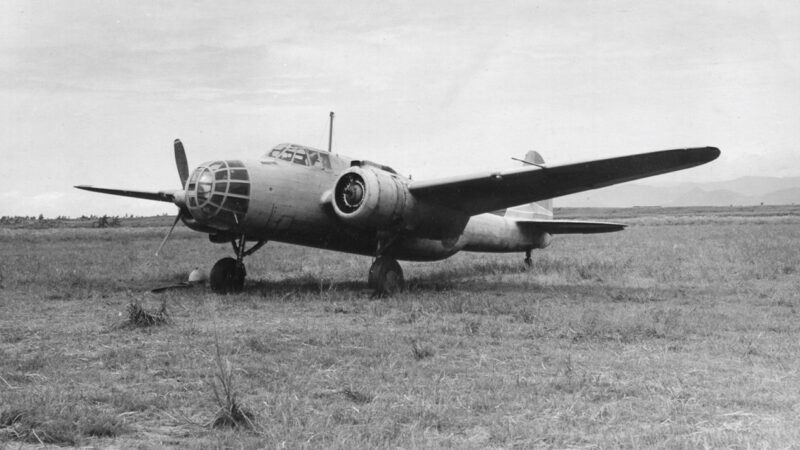 Un avion bombardier Kawasaki