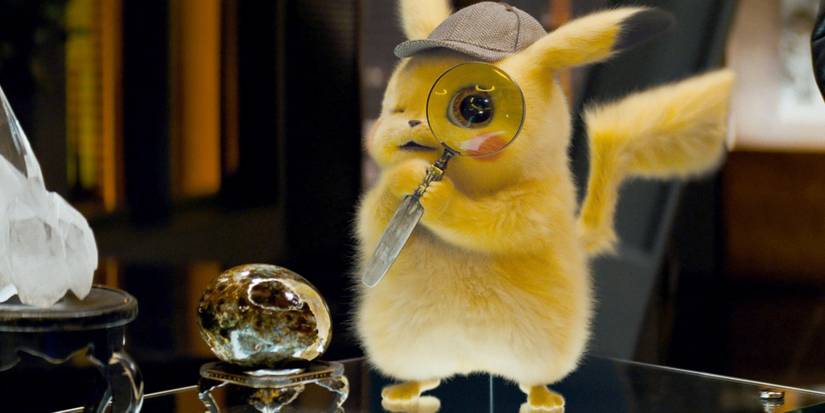Pikachu regardant une loupe - Detective Pikachu