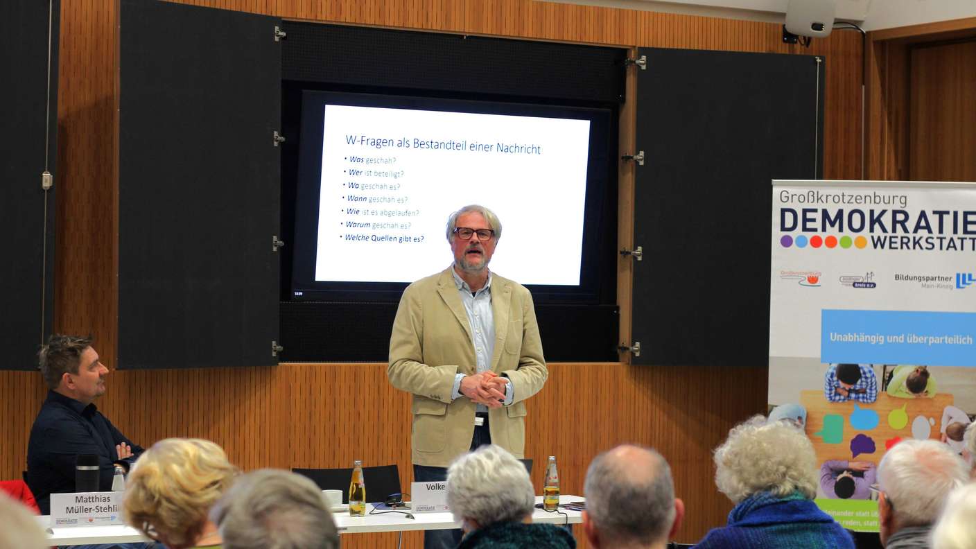 Volker Siefert lors de son intervention.