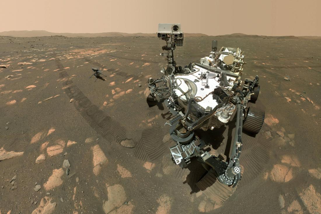 Le rover NASA 'Perseverance' sur Mars.