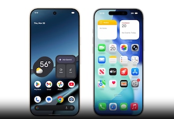 Google Pixel et iPhone