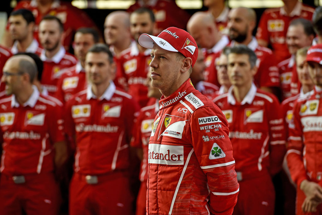 Vettel 2017 à Abu Dhabi