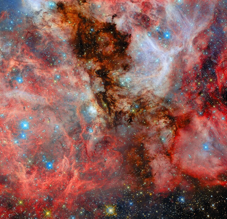 Nouvelle image de Hubble de la région N159 (Source : ESA/Hubble, NASA, R. Indebetouw)