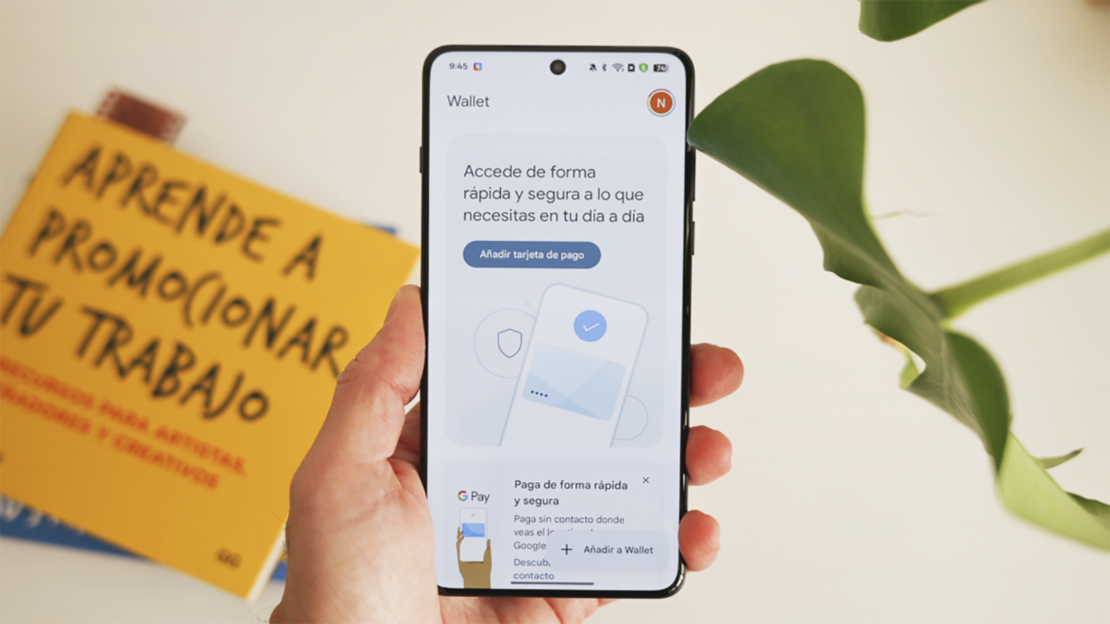 Google Wallet sur un mobile.