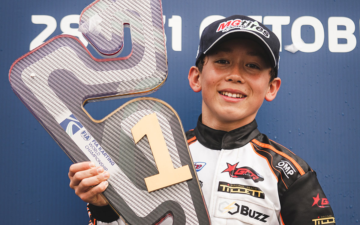 Kian Nakamura-Berta, champion du monde de karting en 2021