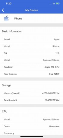 AnTuTu 11 sur iOS
