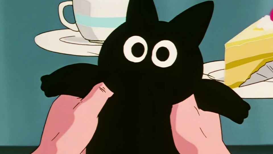 Tama est la chatte de la famille Briefs. (© Akira Toriyama, Shueisha Toei Animation)