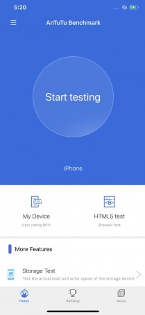 AnTuTu 11 sur iOS