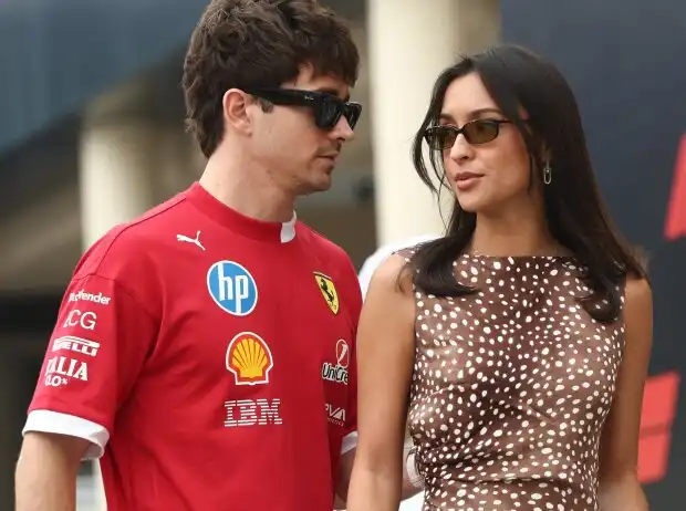 Charles Leclerc et sa compagne Alexandra Saint Mleux