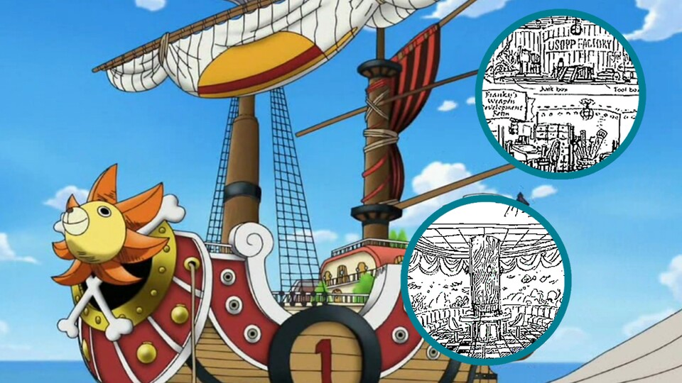 La Thousand Sunny offre une chambre parfaite pour chaque membre de l'équipage. (© Eiichiro Oda, Shueisha, Toei Animation)