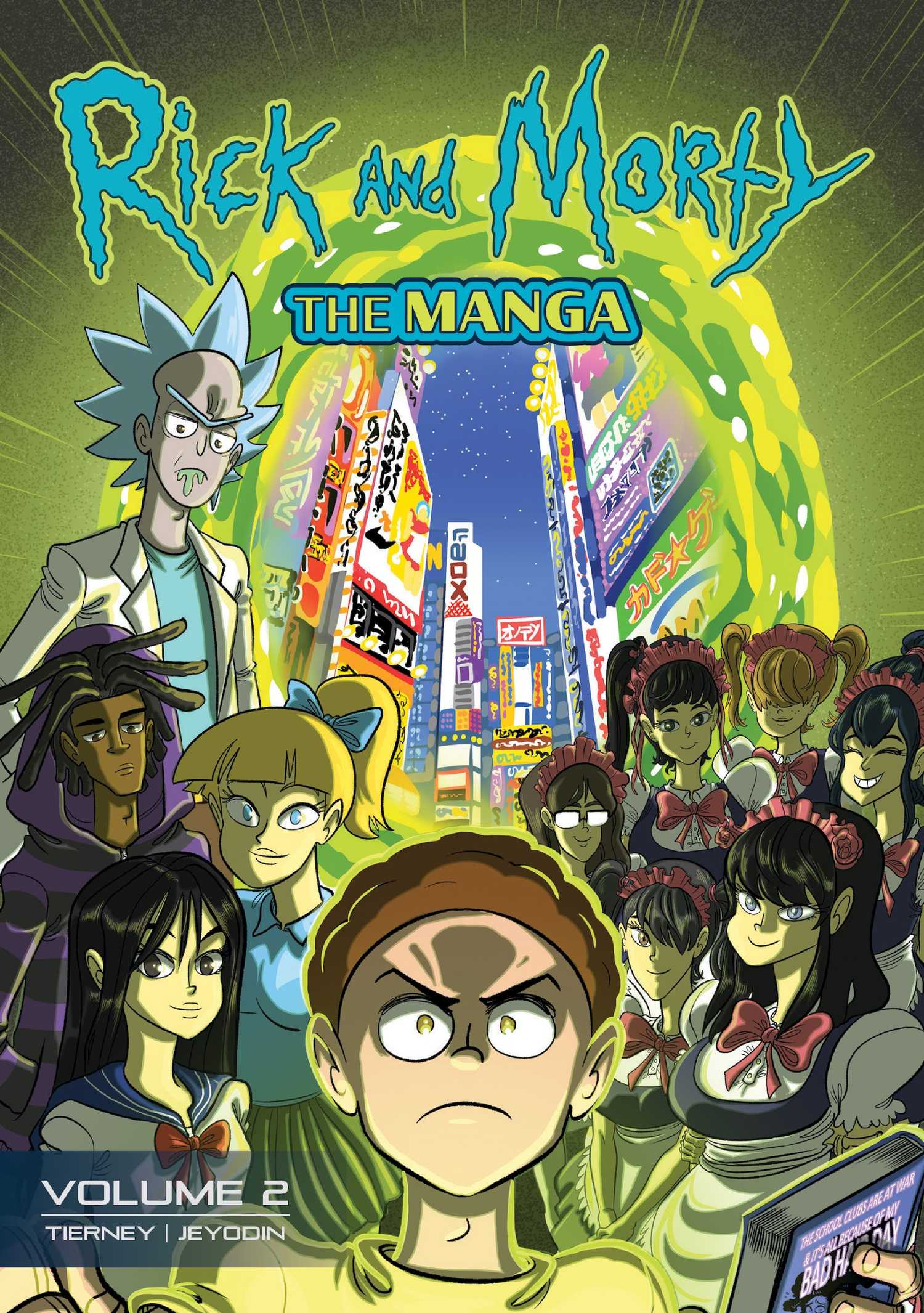 Couverture du Volume 2 de Rick et Morty The Manga
