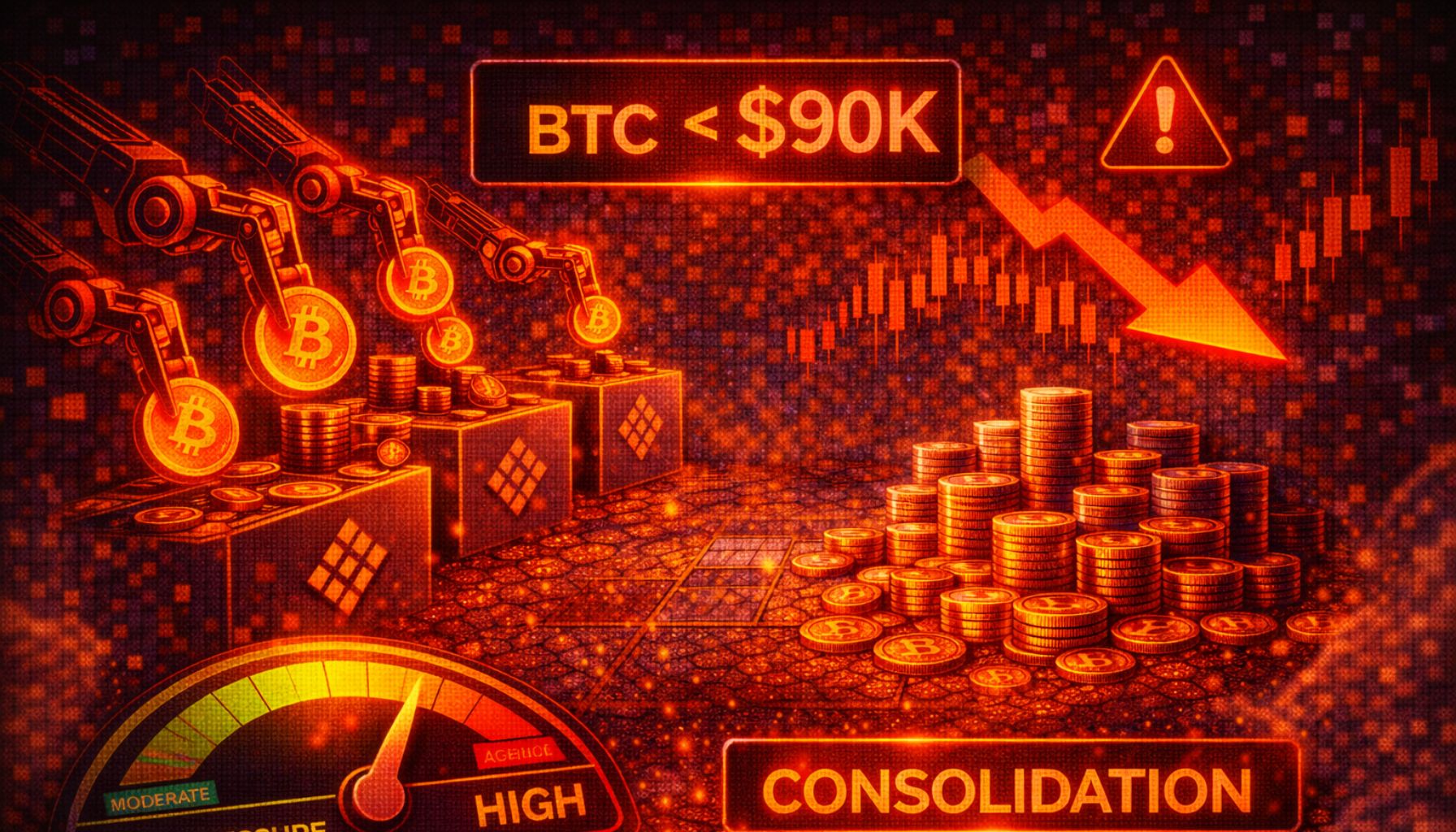 Données Bitcoin : Les Vendeurs Décisifs à l'Œuvre Alors que le BTC Se Stabilise Sous les 90 000 $