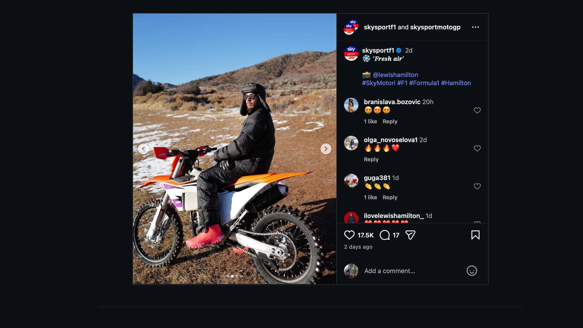 Le Début Pénible de Lewis Hamilton chez Ferrari : Il Achète une Moto Tout-Terrain et Éteint Son Téléphone !