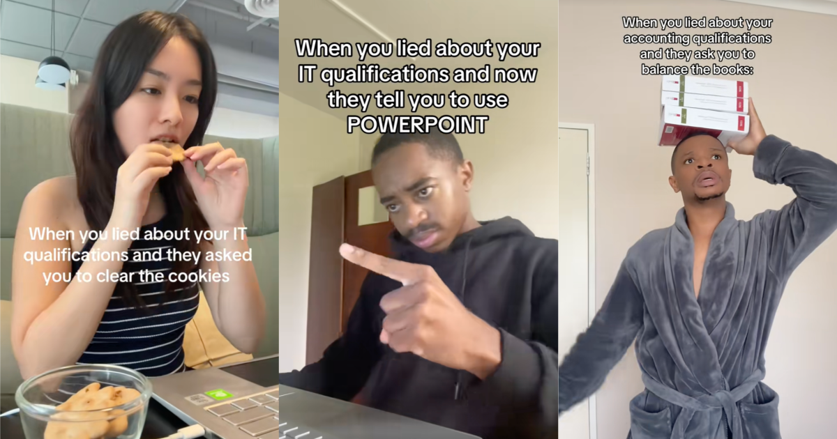 Les vidéos de faux emplois envahissent TikTok grâce à la tendance "J'ai menti sur mes qualifications" !