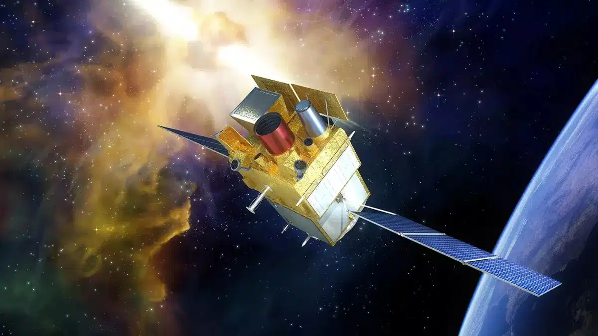 Rendu artistique du satellite SVOM