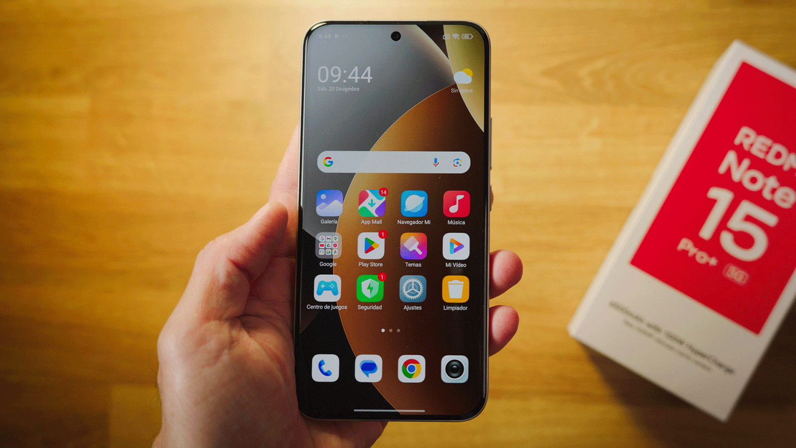 Applications sur l'écran d'accueil du Redmi Note 15 Pro+