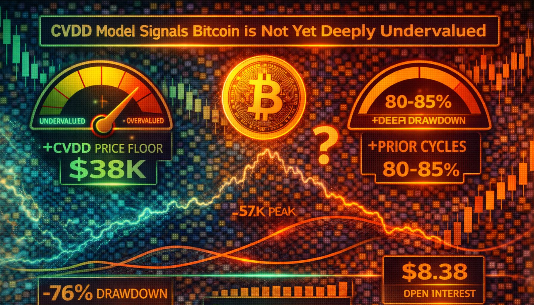 Modèle CVDD : Bitcoin n'est pas encore vraiment sous-évalué, les replis tardent par rapport aux cycles historiques