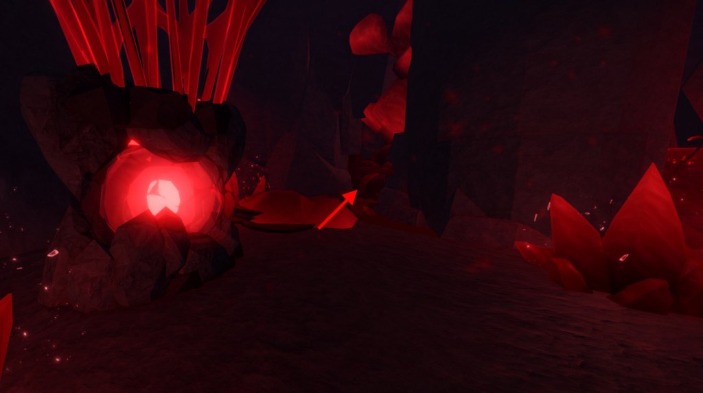 Chemin vers la caverne secrète pour obtenir la pioche Dragon Head dans Forge