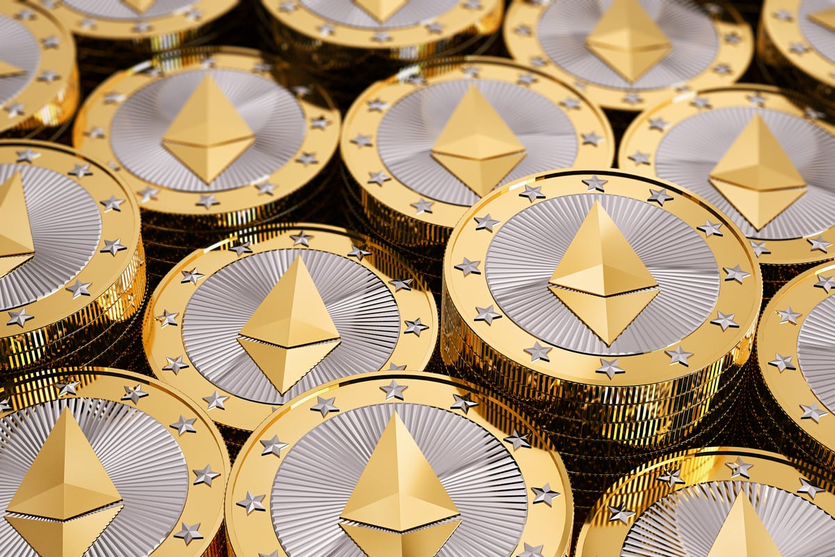 Pièces d'Ethereum.