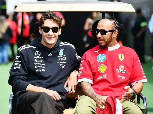 George Russell, Lewis Hamilton George Russell et Lewis Hamilton