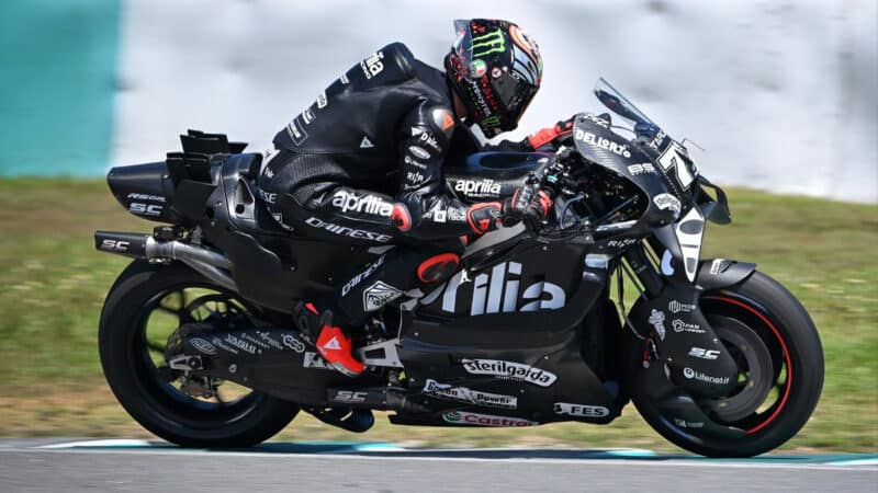 Ailerons arrière de la moto Aprilia 2026 MotoGP