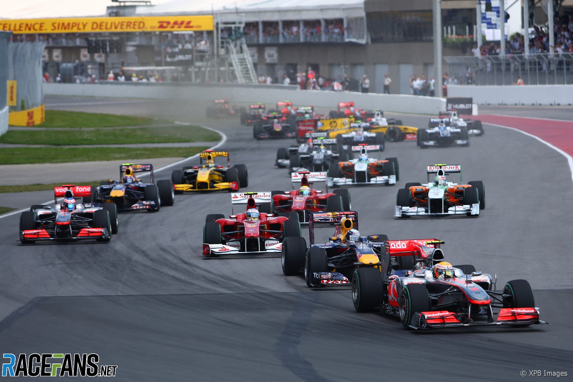 Départ, Circuit Gilles Villeneuve, 2010