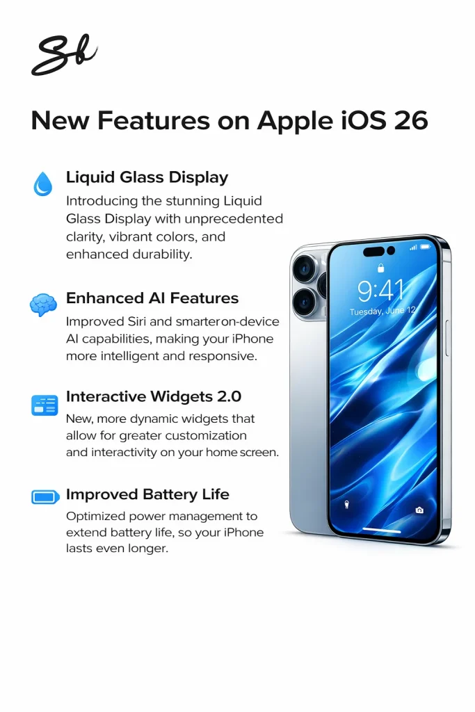 Fonctionnalités du nouvel iOS