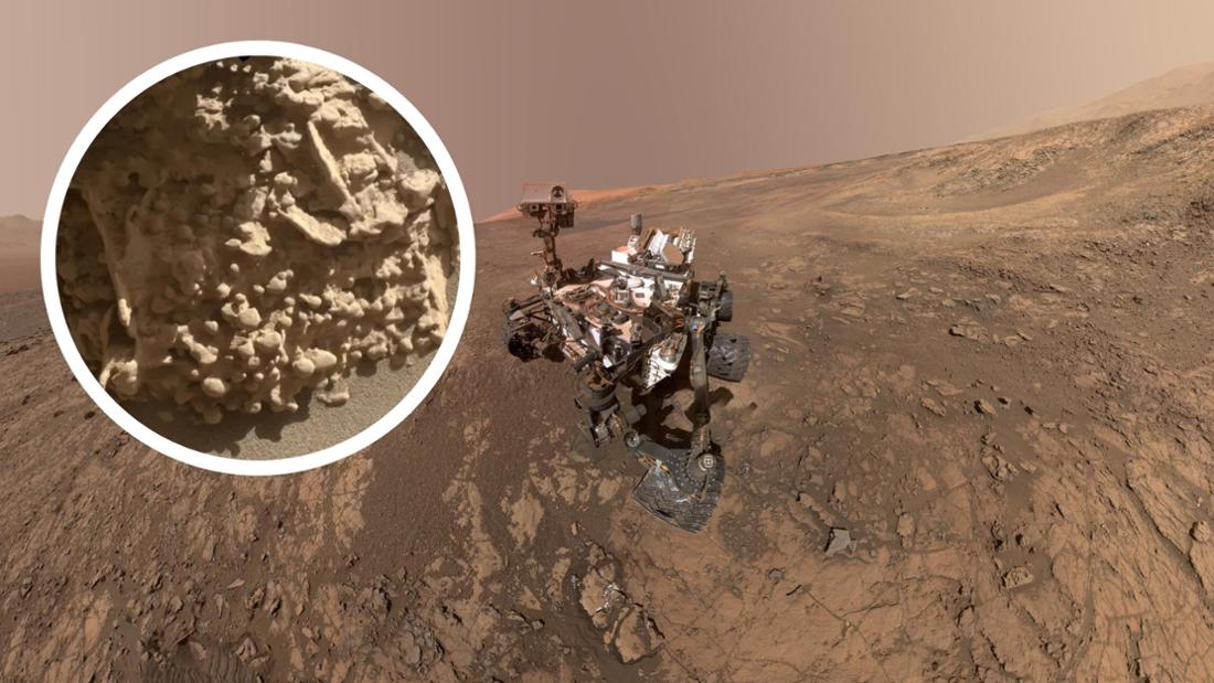 Le rover Curiosity sur Mars