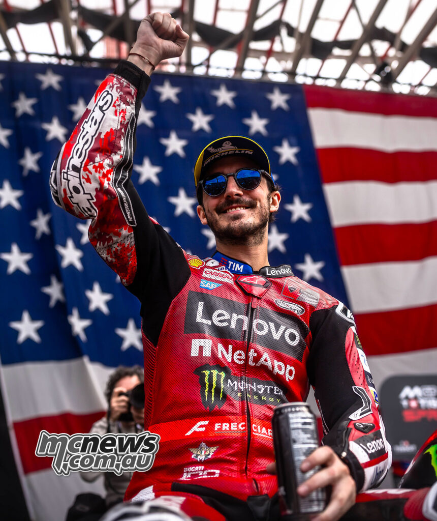 Pecco Bagnaia pendant le Grand Prix MotoGP 2026 à COTA.