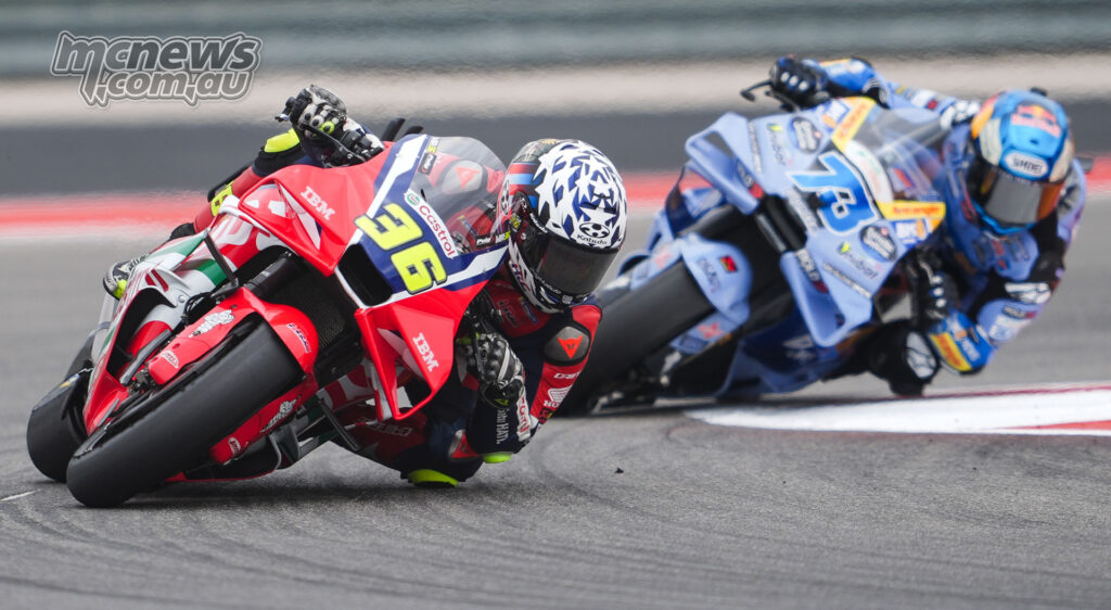 Joan Mir pilotant la RC213V de Honda pendant la saison MotoGP 2026