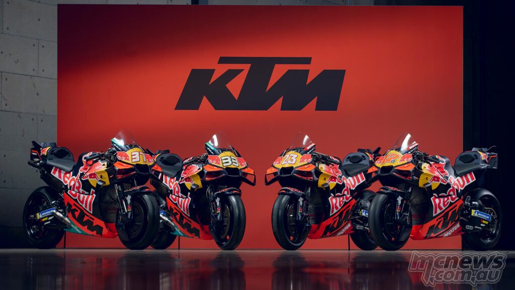 Motos KTM lors de la saison MotoGP 2026