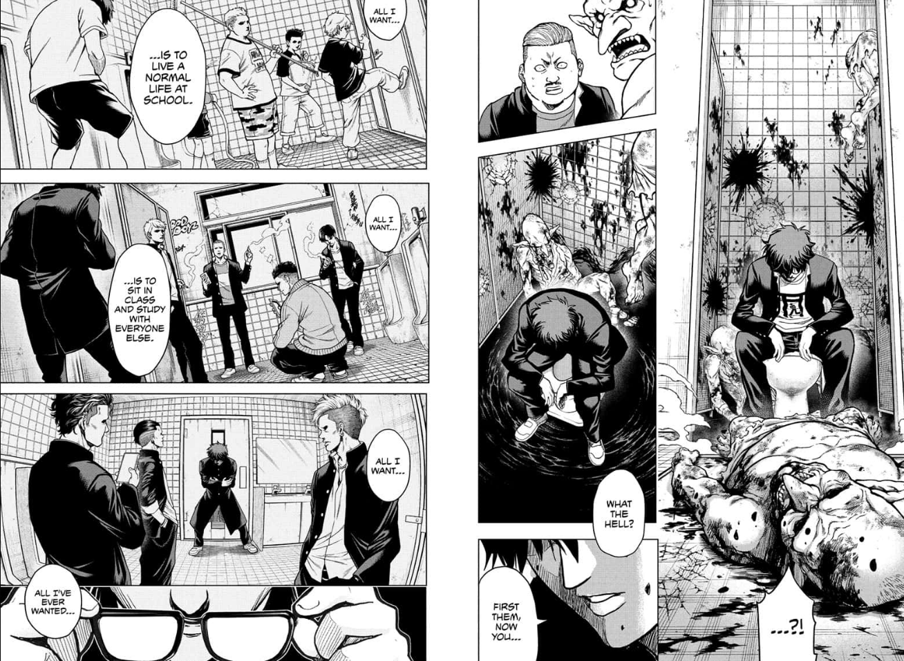 Kumon explique son rêve de pouvoir se soulager dans le premier chapitre de Class 2-B Hero Destroyerz
