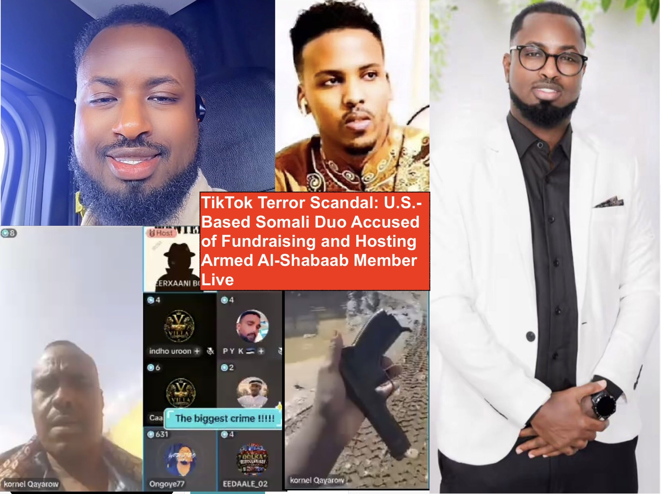 Des utilisateurs américains de TikTok d'origine somalienne accusés d'avoir hébergé un affilié d'Al-Shabaab lors d'un live captivant