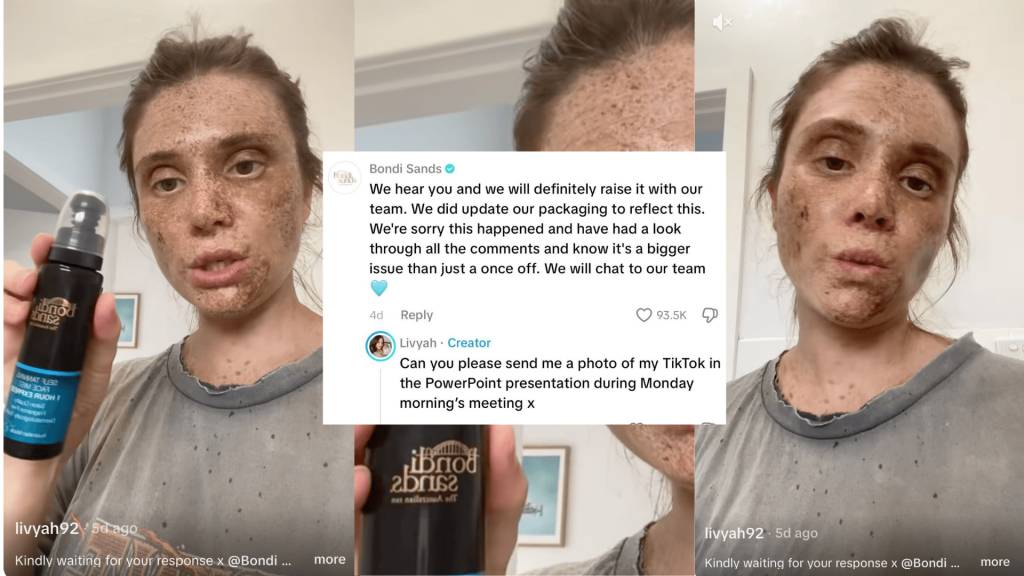 Bondi Sands réagit à une plainte virale sur le bronzant de TikTok !