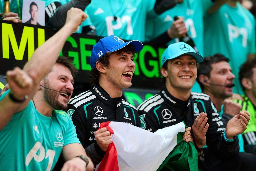 Russell est en concurrence avec Antonelli, qui est déjà monté deux fois sur le podium cette saison