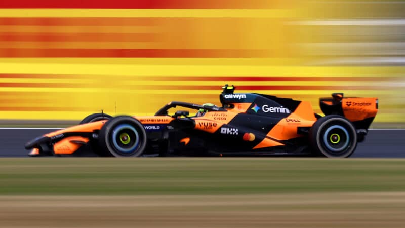 Lando Norris, McLaren, pendant le GP du Japon