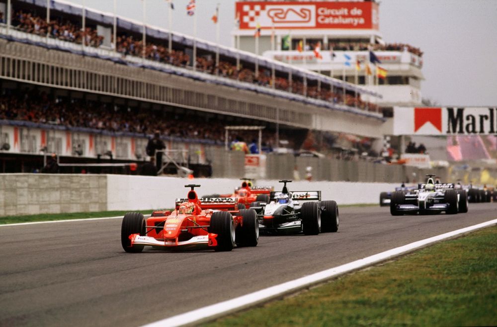Michael Schumacher, Ferrari F2001, Mika Hakkinen, McLaren MP4/16 Mercedes