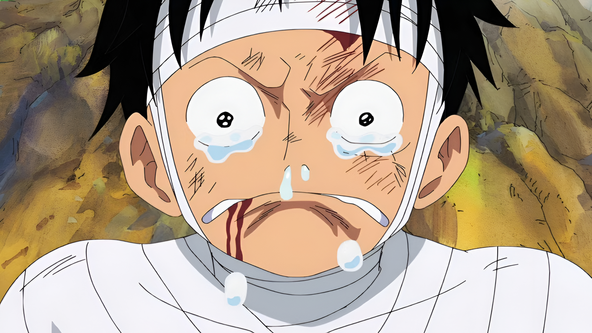 Luffy triste