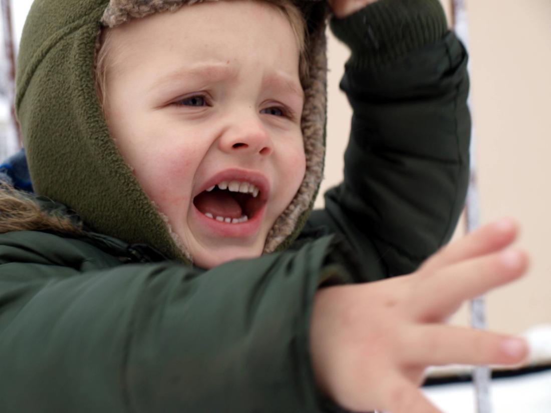 Un enfant en colère