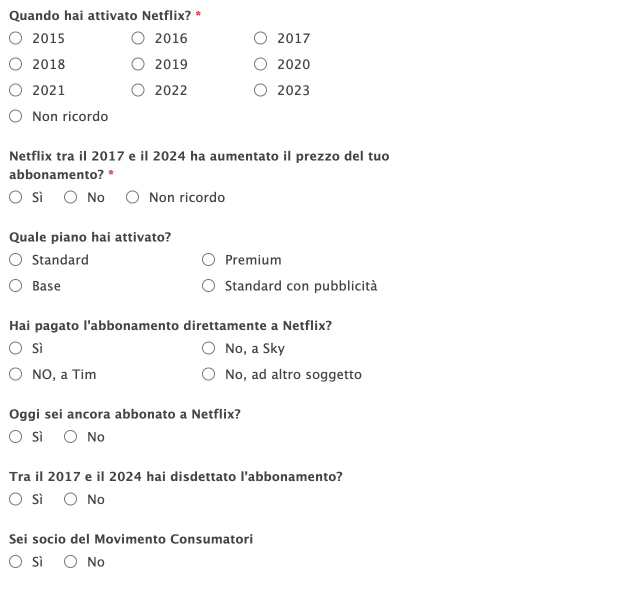 Formulaire de remboursement Netflix