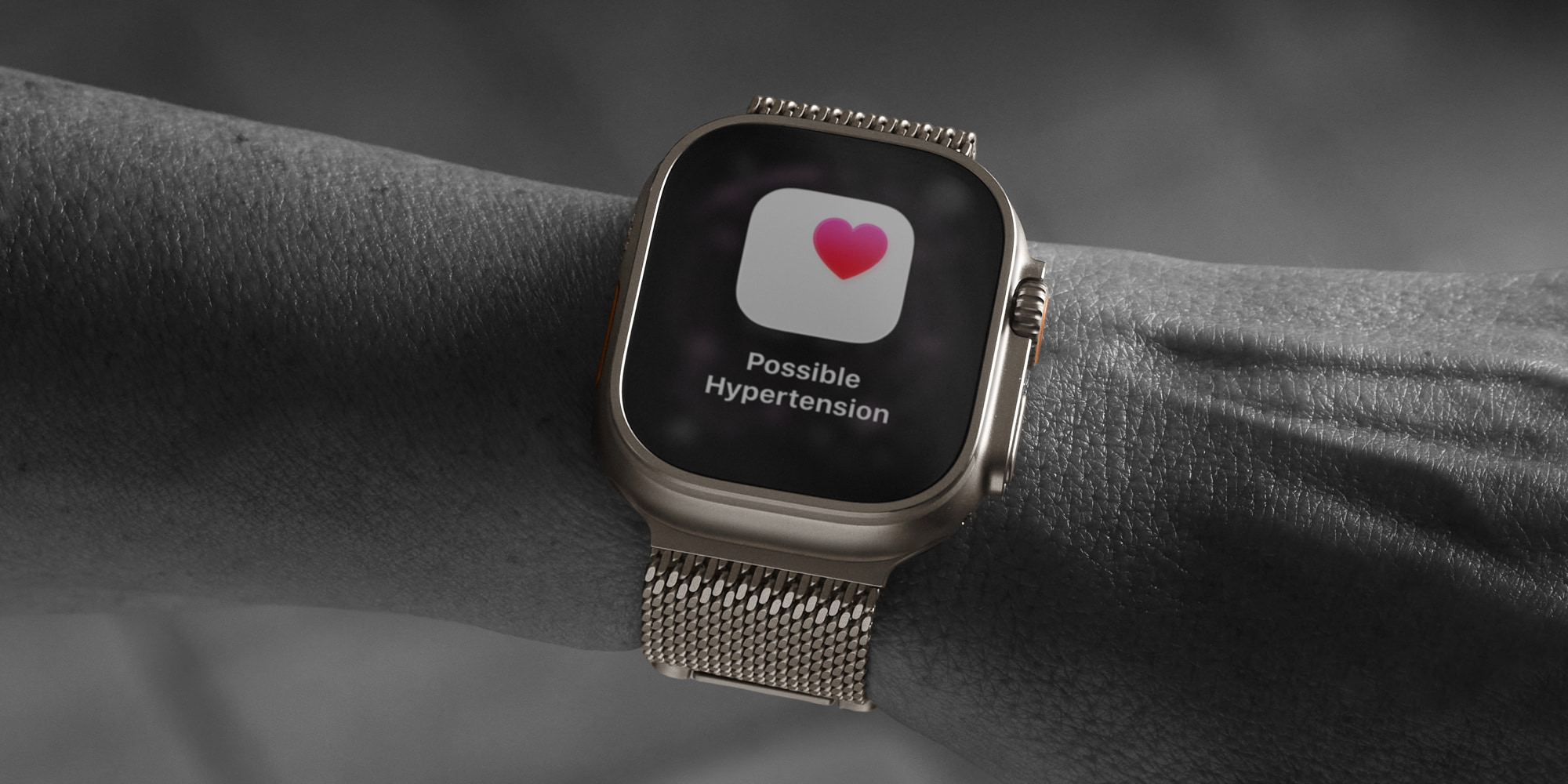 Apple Watch avec détection d'hypertension