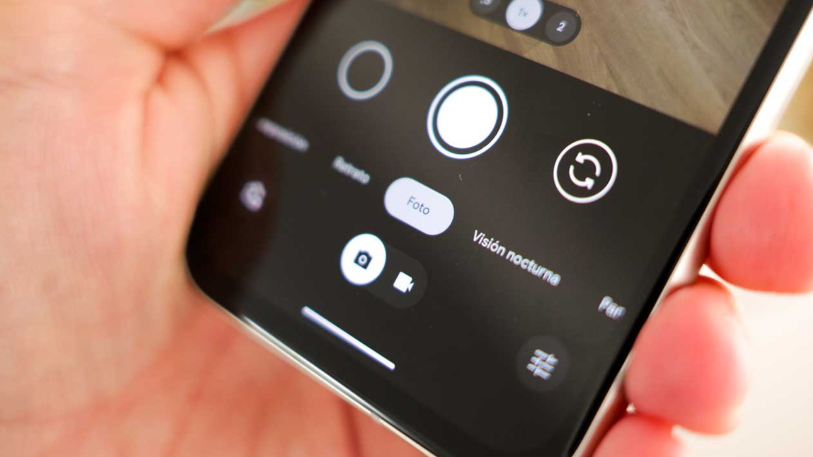 App de cámara en un Google Pixel