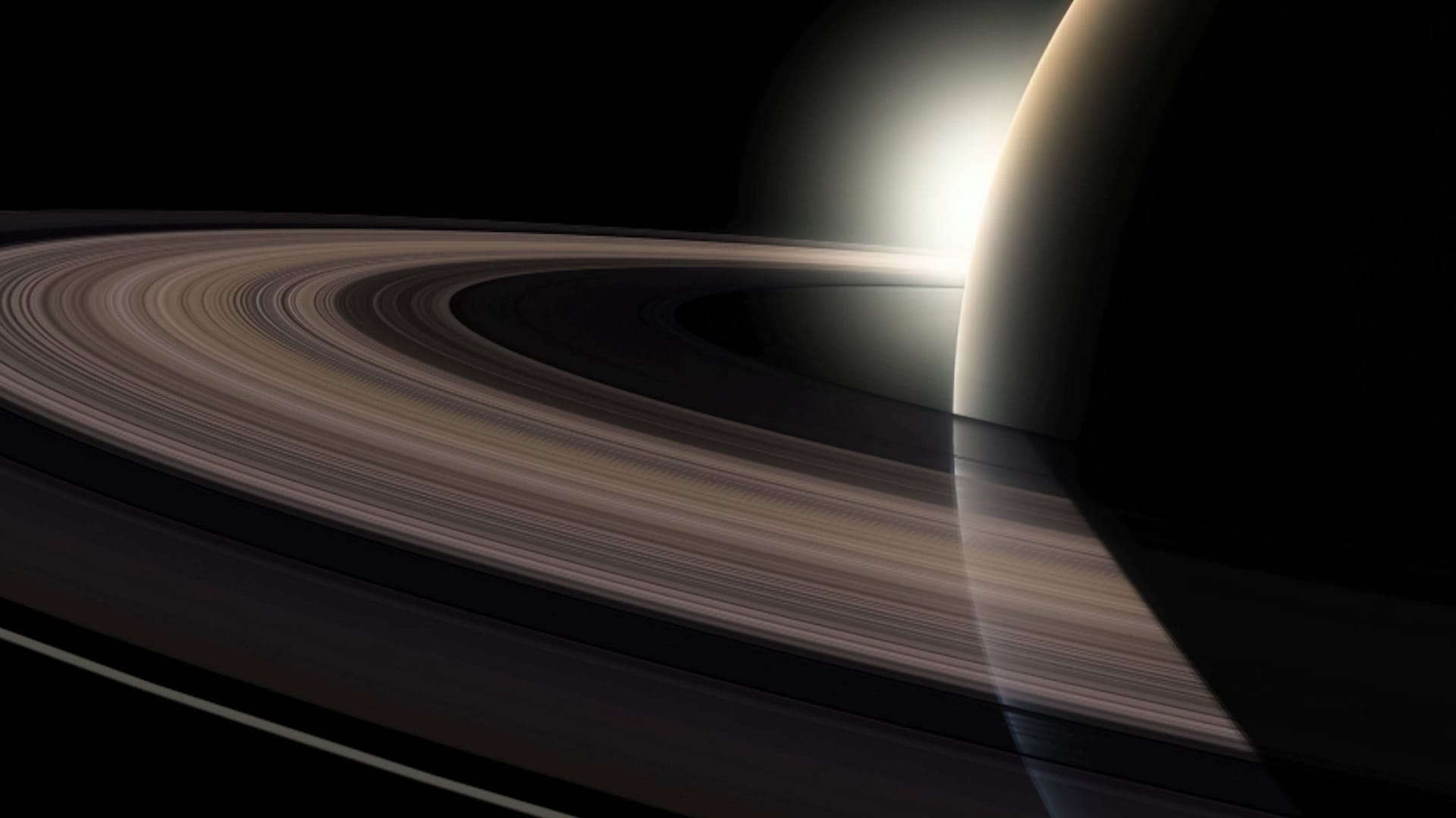 Représentation artistique de Saturne et de ses anneaux