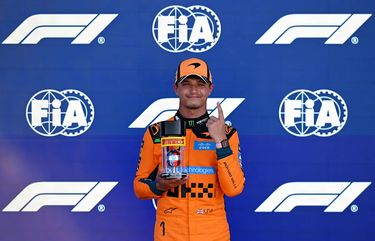 Lando Norris célèbre les améliorations après une pole fracassante en Sprint F1 à Miami