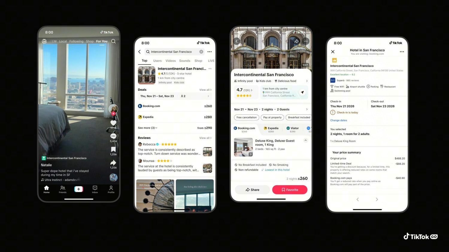 TikTok GO : Transformez vos découvertes de voyage en réservations !