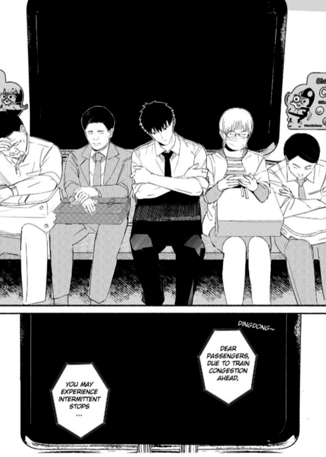 Le manga reflète des décors locaux familiers, comme le MRT.
