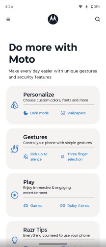 Application Moto - Critique Motorola Razr Fold