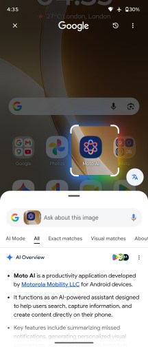 Google Circle to Search - Critique Motorola Razr Fold
