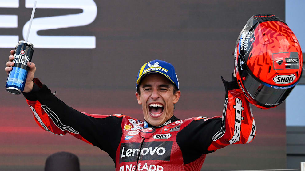 Marc Márquez célèbre son 100ème victoire