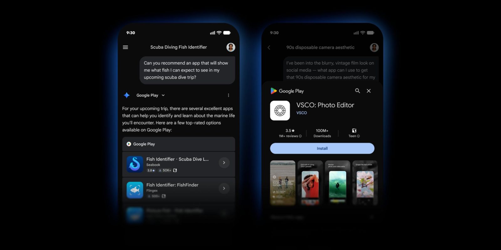 Gemini intégré au Google Play Store